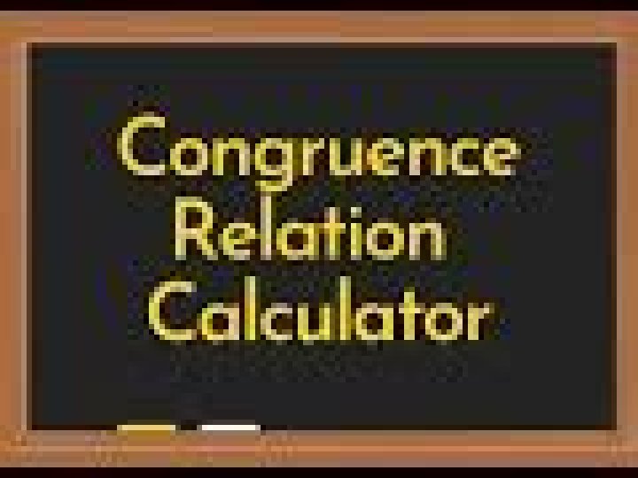 Congruence Modulo n Calculator