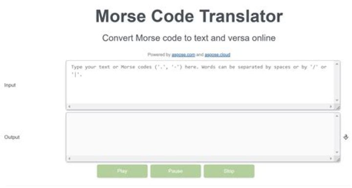 giraffe Translate to Morse Code